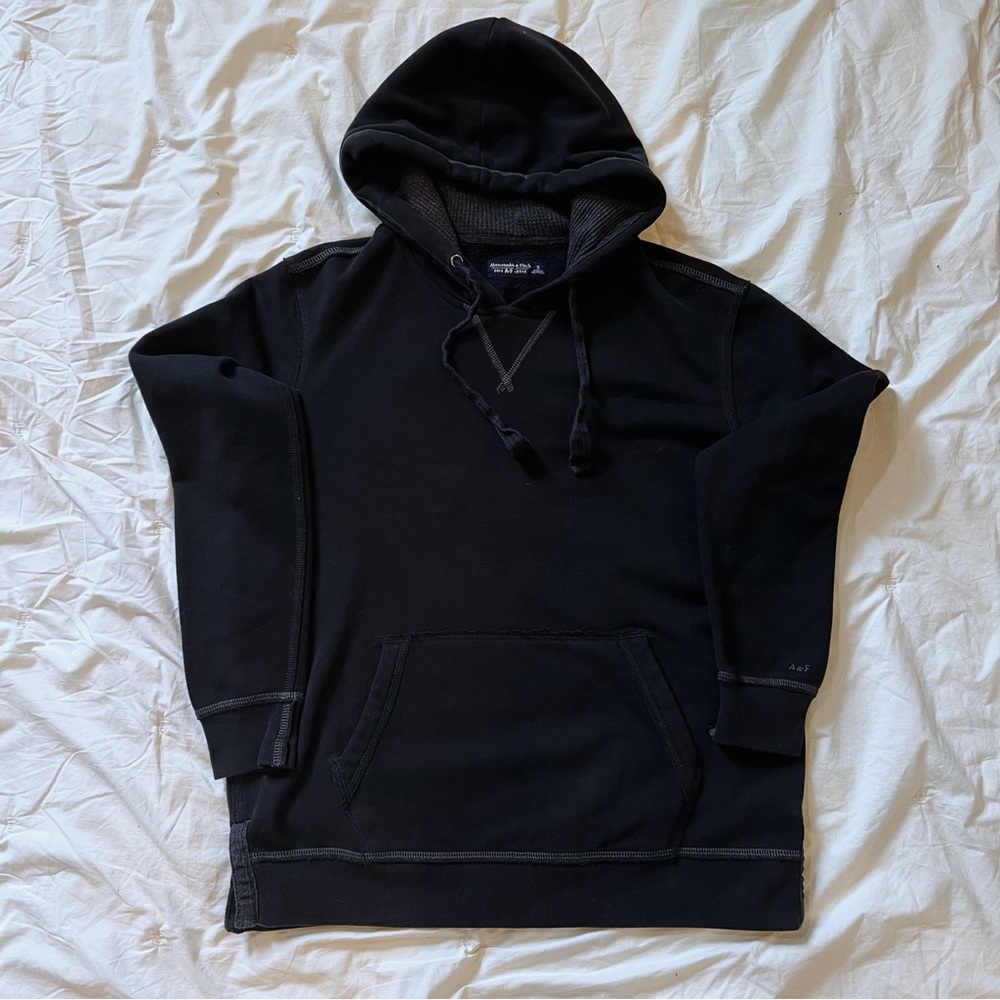 Abercrombie & Fitch Oversized Black Hoodie